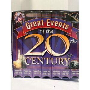 Great Events of the 20th Century VHS Video Box Set 1900-1995 History Documentary